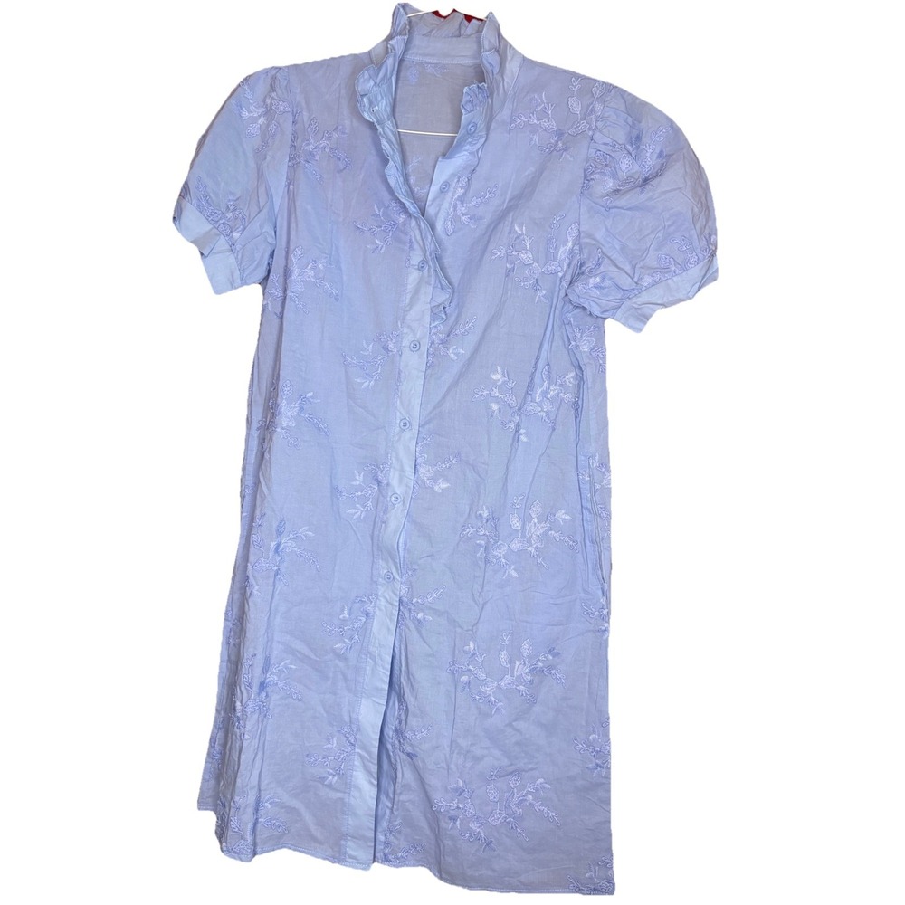 Women's‎ Light Blue Dress Size Medium with Pockets, CB#47